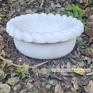 Hand carved marble sink