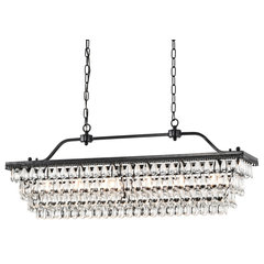 Kira hOme Gemma 15 4-light Flush Mount Crystal Chandelier Brushed