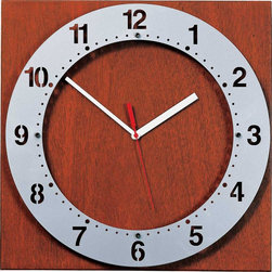Giulio Square Back With Round Floating Face Clock by Peter Pepper - Clocks