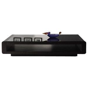 Lignite Modern Black Oak Coffee Table Tables Los Modern Coffee Table