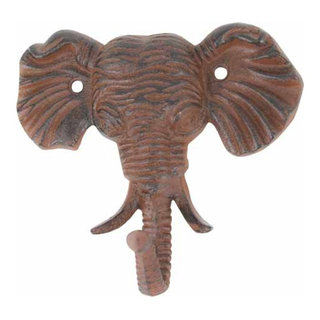 4 Inch Cast Iron Elephant Antique Gold Decorative Wall Hooks Coat