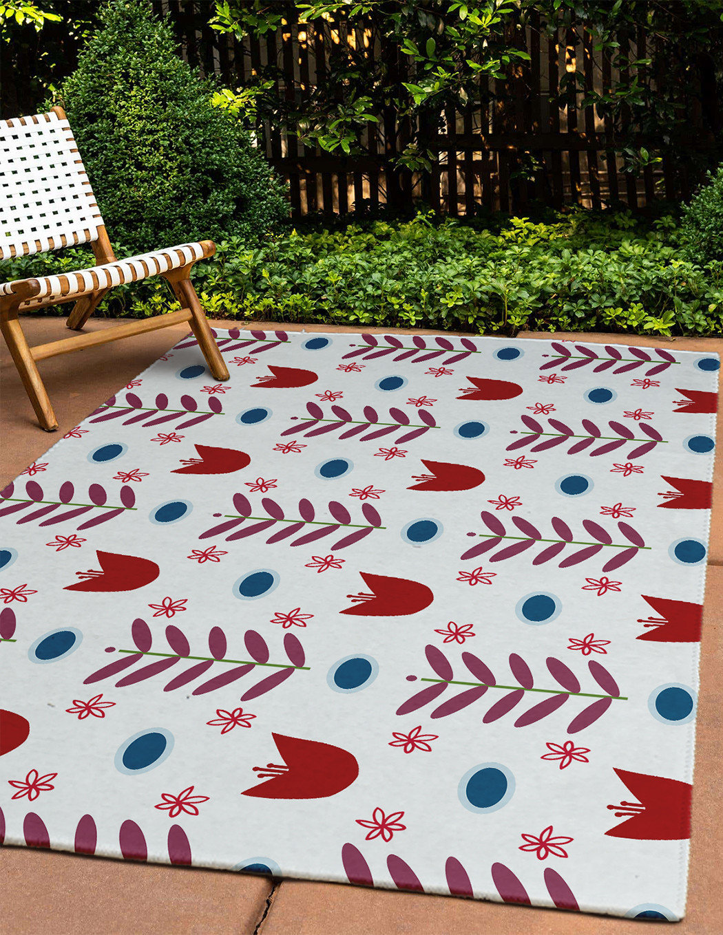 Spring Garden Scandinavian Chenille Area Rug, 4'x6' - Contemporary ...