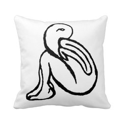 "Hide" JTG Art Pillow - Decorative Pillows