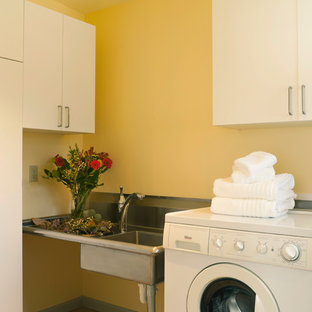 75 Beautiful Small Laundry Room With Stainless Steel