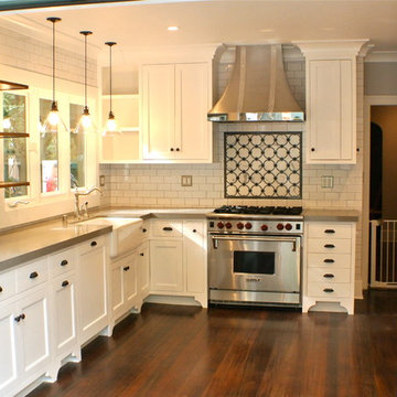 A Kitchen in a Historic Home in Hancock Park, Los Angeles, CA