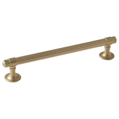 Sea Grass 6-5/16" Center-to-Center Golden Champagne Cabinet Pull