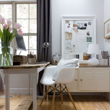 Bright White Home Office Studio