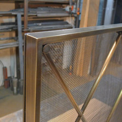 Mid-Century-Modern Fireplace Screen - Fireplace Accessories