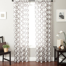 Blindsgalore Signature Drapery Panel: Penrose Sheer Burnout - Curtains