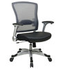Office Star 317 Series Light AirGrid Back Chair with Memory Foam
