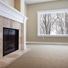 Re-surfaced fireplace