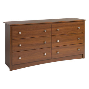 Prepac Monterey 60 6 Drawer Dresser Transitional Dressers