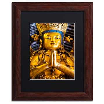 Philippe Hugonnard 'Shiva' Art, Wood Frame, Black Matte, 14"x11"