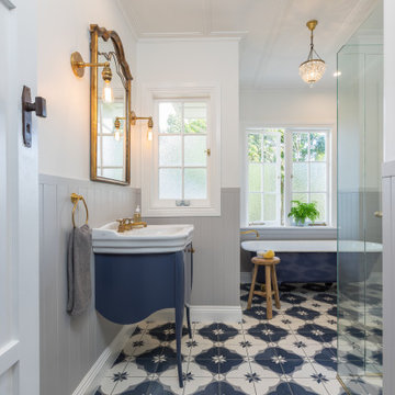 Classic Navy Bathroom