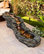 19" Tall Outdoor Tiering Rocky River Stream Water Fountain with LED Lights