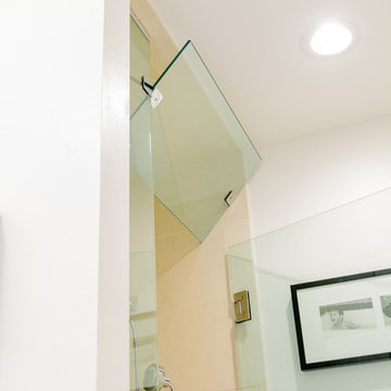 Contemporary Titled Glass Shower Vent