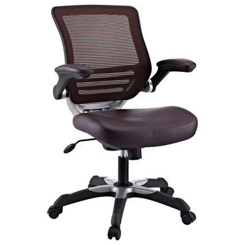 Brown Edge Vinyl Office Chair