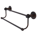 Allied Brass - Mercury 30" Double Towel Bar with Twist Accents, Venetian Bronze - Add a stylish touch to your bathroom decor with this finely crafted double towel bar. This elegant bathroom accessory is created from the finest solid brass materials. High quality lifetime designer finishes are hand polished to perfection.