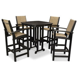 Transitional Outdoor Pub And Bistro Sets by POLYWOOD