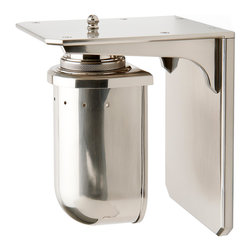R.W. Atlas Wall Mounted Single Arm Sconce with Glass Shade - Wall Sconces