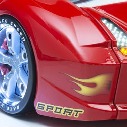 Lamborghini Race Car Bed Red - Kids Beds