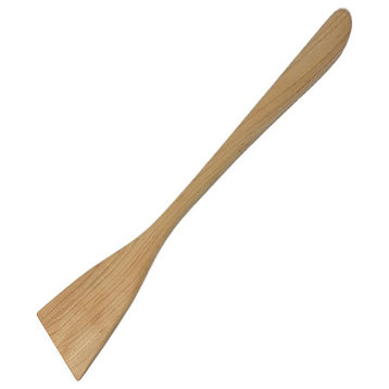 Solid Maple Wood Large Flat Spatula Cooking Spoon Antique Style USA Made Scraper, Small (12" X 1.375")