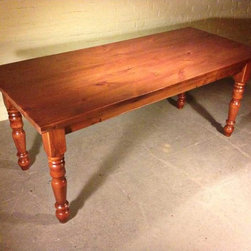 84"L Old Pine Farmhouse Table - Dining Tables