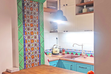 Rustic kitchen with Mexican tiles