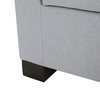 GDF Studio Guernsey Contemporary Tufted Fabric Storage Ottoman Bench, Light Gray