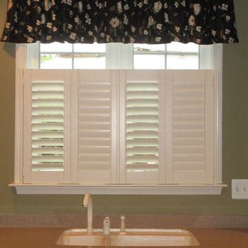 Kitchen window Plantation Shutters