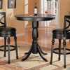 Coaster Lathrop Classic Round Bar Table With Pedestal Base
