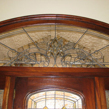 Craftsman & Traditional Leaded, Beveled & Stained Glass Entry doors & side-lites