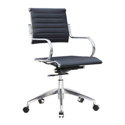 Fine Mod Imports Flees Office Chair High Back - SKU: FMI10210-black - Office Chairs