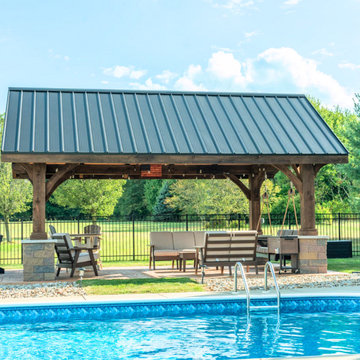 14×20 Backyard Pavilion in Canfield, OH