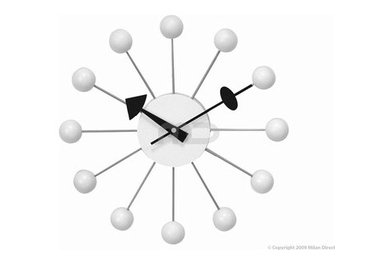 Ball Clock i White