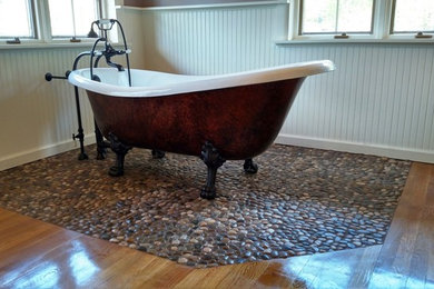 Bathroom - rustic bathroom idea in Portland Maine