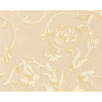 Non-Woven Floral Wallpaper - DW255956332 Tessuto Wallpaper, Roll