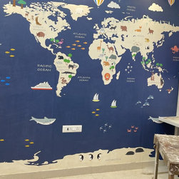 Blue World Map - Products