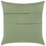 Elaine Smith - Micro Fringe Meadow Indoor/Outdoor Performance Pillow, 20" x 20" - Elaine Smith Indoor/Outdoor pillows are hand-crafted using outdoor-safe performance yarns which are woven into intricate jacquard patterns and sophisticated stripes. By solution-dying the fabrics at the yarn level, rather than printing on the surface of the fabrics, our durable pillows will last longer, resisting rain, sun, mildew, and stains and retaining their color and vibrancy for years to come.