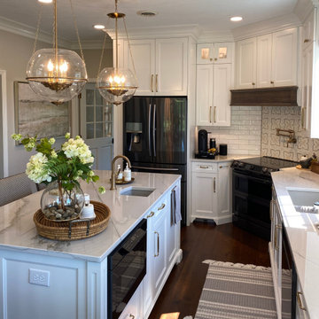 Elegant kitchen in white