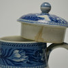 Consigned Blue & White Teapot w/ Countryside L&scape Decoration by Wedgwood