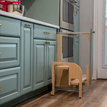 Child-Friendly Kitchen with Learning Tower Stool