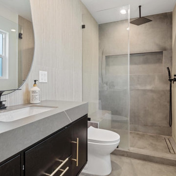 Modern Walk-In Shower Bathroom Remodel | Van Nuys, Los Angeles