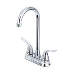 Kingston Brass 4" Centerset Bar Faucet, Polished Chrome