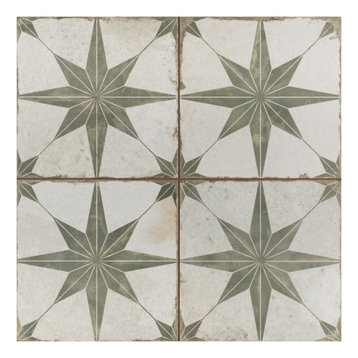 Kings Star Ceramic Floor and Wall Tile, Sage