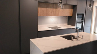 Cocina moderna negra