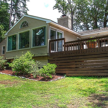 Backyard Exterior - Contemporary Ranch in Virginia