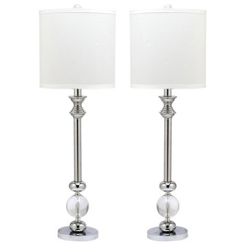 Erica 31-Inch H Crystal Candlestick Lamp