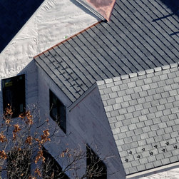 DaVinci&reg; Slate Single-Width in Castle Gray Photo: &copy; Stoffer Photography - Roofing And Gutters