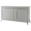Wooden Sideboard With 6 Drawers, White